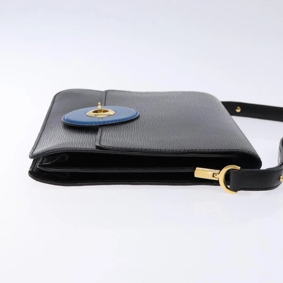 LOUIS VUITTON Epi Bicolor Free Run Shoulder Bag Black Blue - Picture 7 of 15